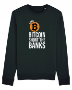 Long Bitcoin Short The Banks Bluză mânecă lungă Unisex Rise