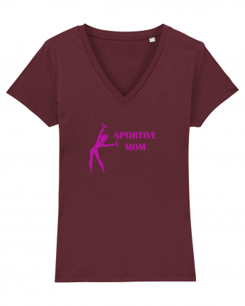 Sportive Mom (pink) Burgundy