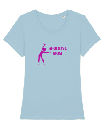 Sportive Mom (pink) Sky Blue
