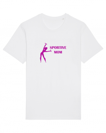 Sportive Mom (pink) White