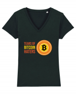 Tears Of Bitcoin Haters Tricou mânecă scurtă guler V Damă Evoker