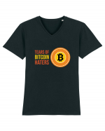 Tears Of Bitcoin Haters Tricou mânecă scurtă guler V Bărbat Presenter