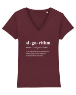ALGORITHM Tricou mânecă scurtă guler V Damă Evoker