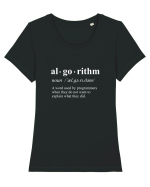 ALGORITHM Tricou mânecă scurtă guler larg fitted Damă Expresser