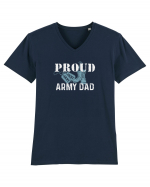 Proud Army  Dad Tricou mânecă scurtă guler V Bărbat Presenter