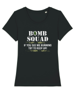 Bomb Squad Tricou mânecă scurtă guler larg fitted Damă Expresser