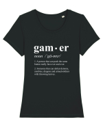 Gamer Tricou mânecă scurtă guler larg fitted Damă Expresser