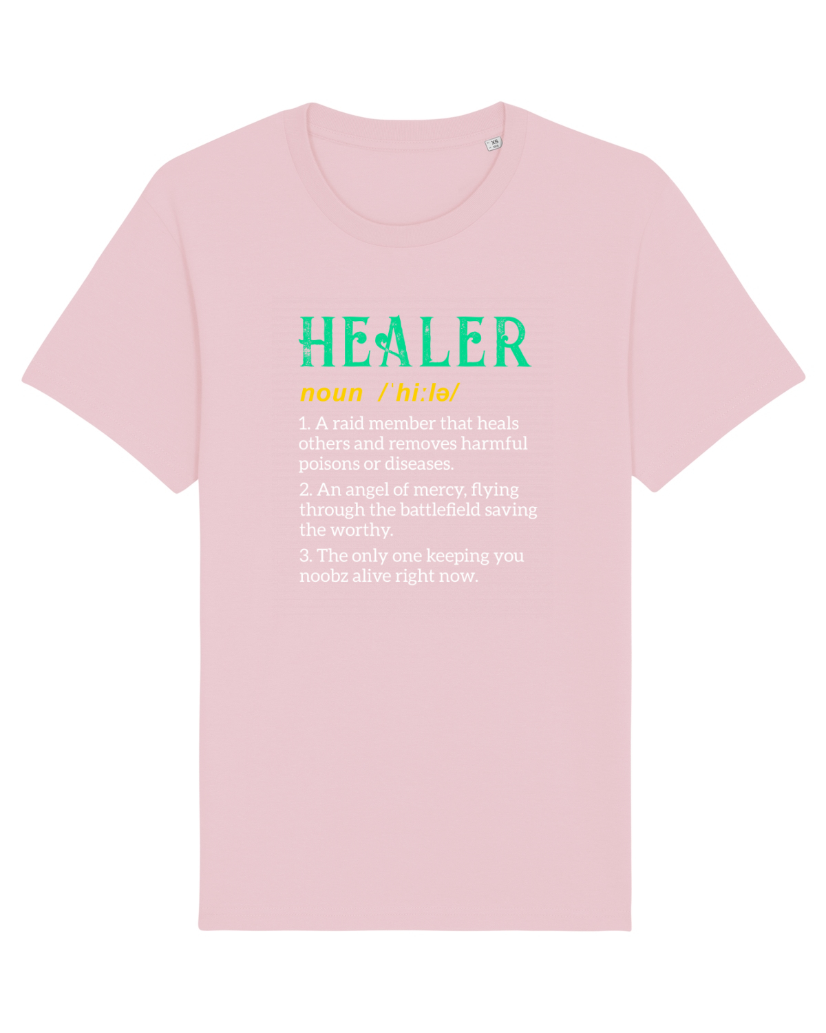 Tricou mânecă scurtă Unisex Rocker Cotton Pink