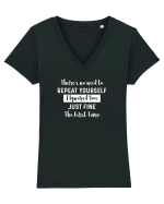 I ignored you just fine Tricou mânecă scurtă guler V Damă Evoker