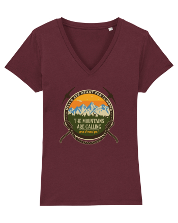 The Mountains are Calling Burgundy