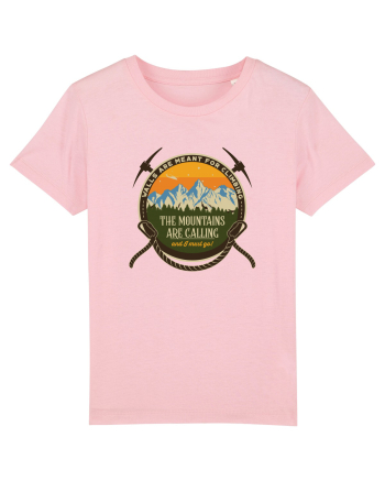 The Mountains are Calling Cotton Pink