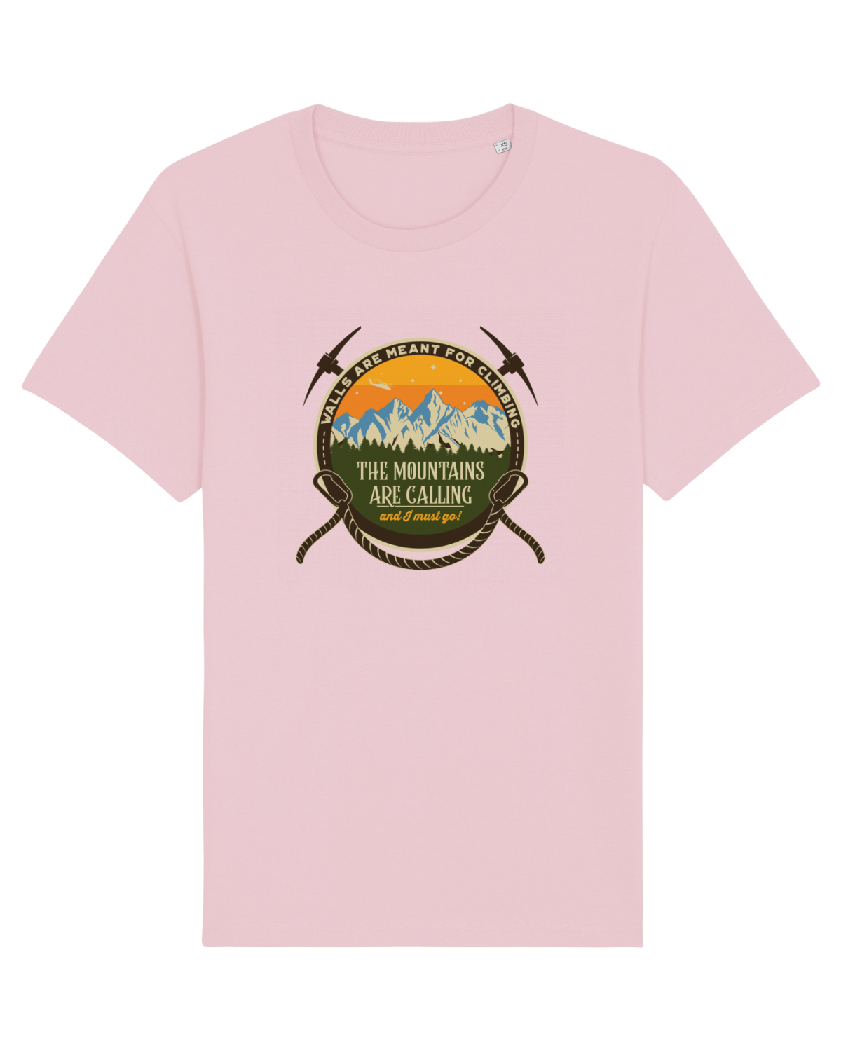 Tricou mânecă scurtă Unisex Rocker Cotton Pink