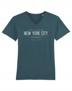New York Tricou mânecă scurtă guler V Bărbat Presenter