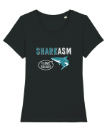 Sharkasm Tricou mânecă scurtă guler larg fitted Damă Expresser