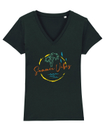 Summer Vibes Tricou mânecă scurtă guler V Damă Evoker