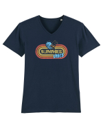Summer Vibes Retro Tricou mânecă scurtă guler V Bărbat Presenter