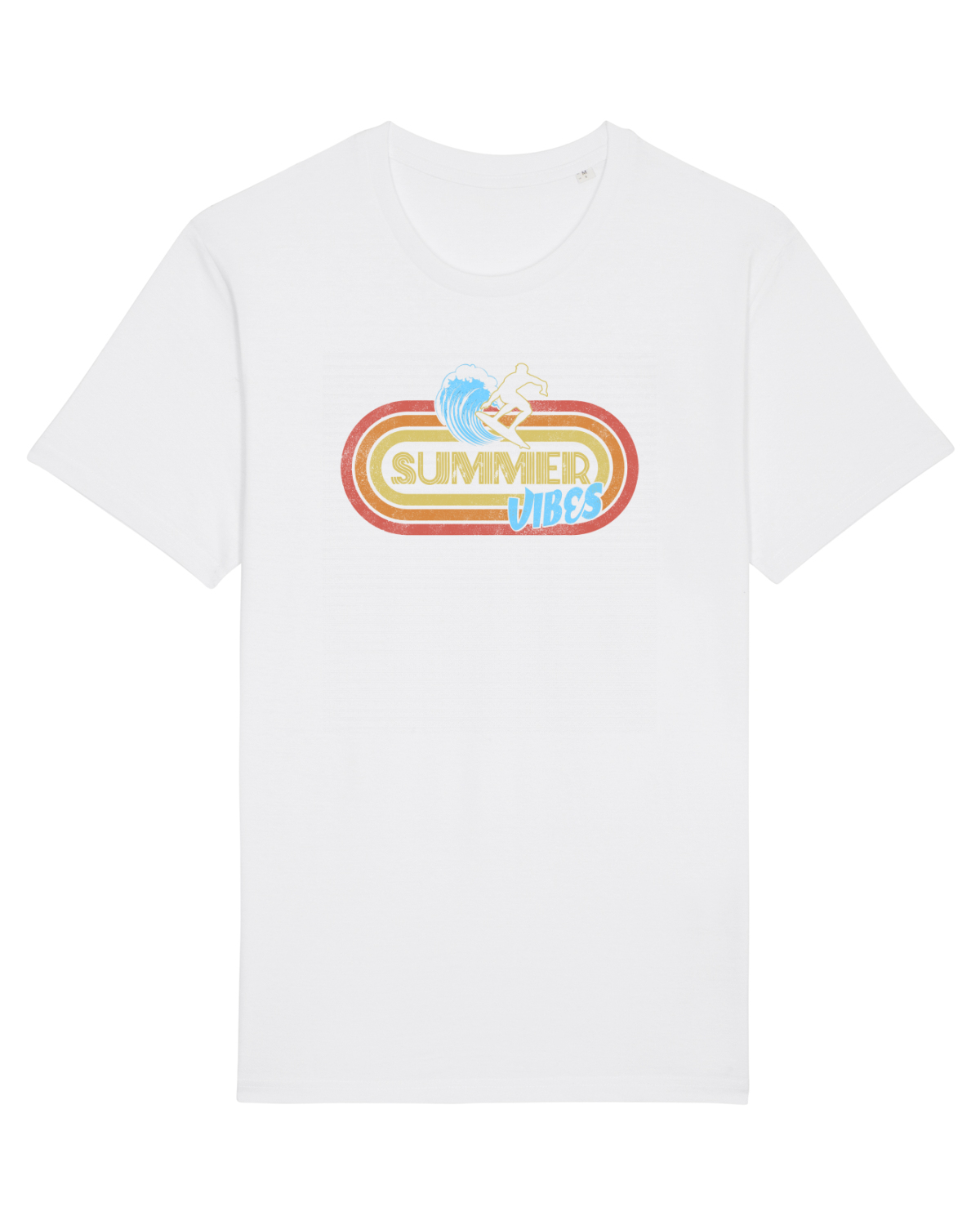 Tricou mânecă scurtă Unisex Rocker White