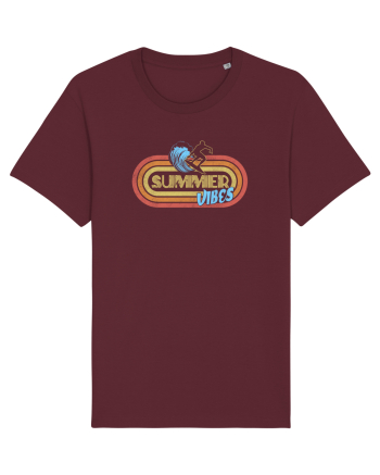 Summer Vibes Retro Burgundy