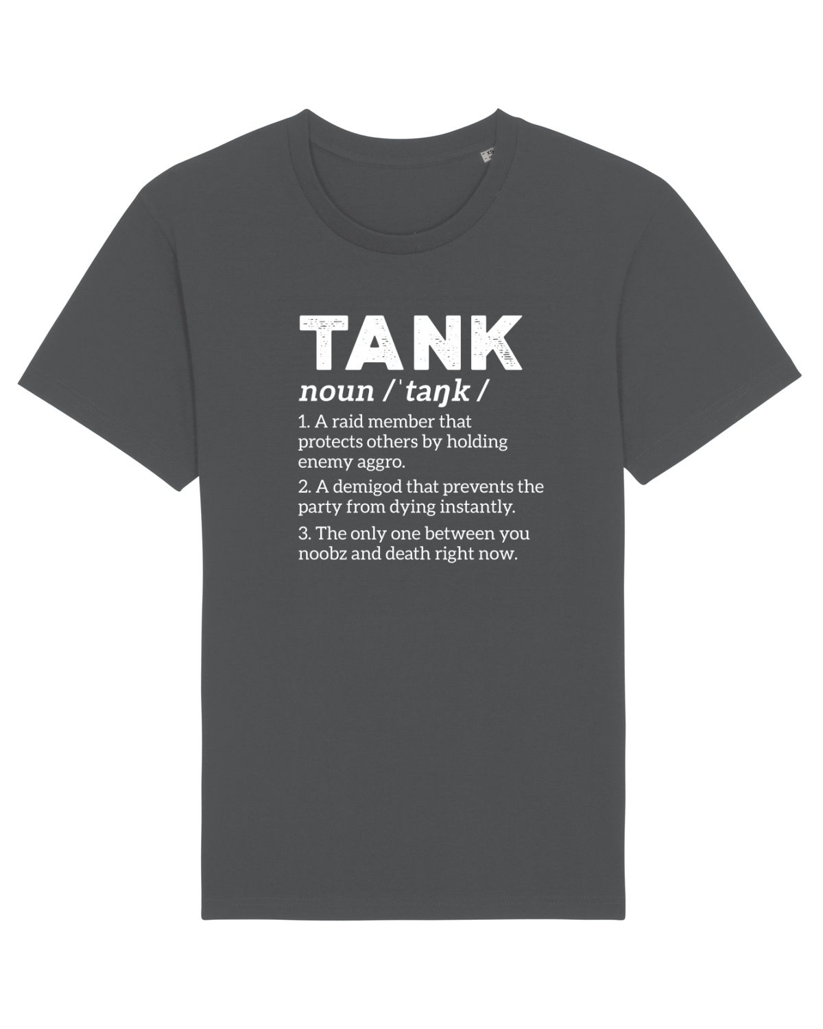 Tricou mânecă scurtă Unisex Rocker Anthracite