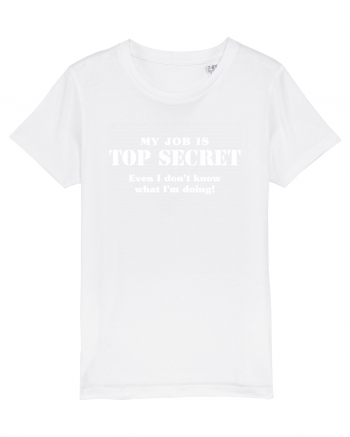 Top secret job. White