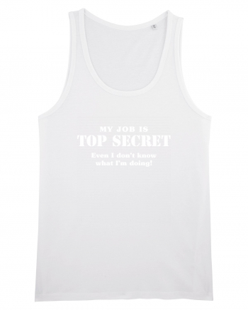 Top secret job. White