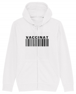 Vaccinat QR Barcode Hanorac cu fermoar Unisex Connector