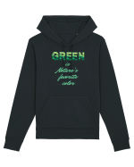 Green is Nature's favorite color Hanorac Unisex Drummer