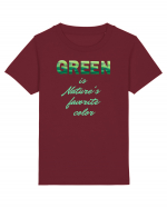 Green is Nature's favorite color Tricou mânecă scurtă  Copii Mini Creator