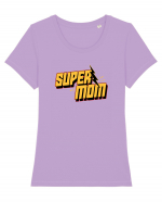 Super Mom Tricou mânecă scurtă guler larg fitted Damă Expresser