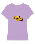 Super Sister Tricou mânecă scurtă guler larg fitted Damă Expresser