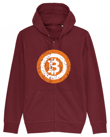 Bitcoin Retro Burgundy