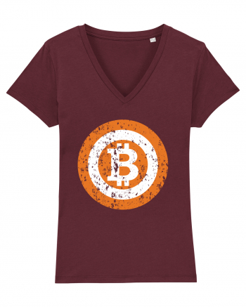 Bitcoin Retro Burgundy