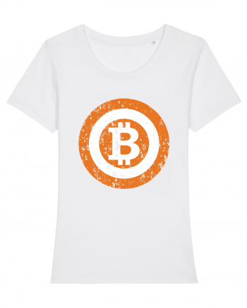 Bitcoin Retro White