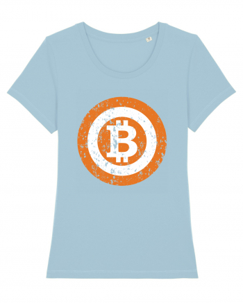 Bitcoin Retro Sky Blue