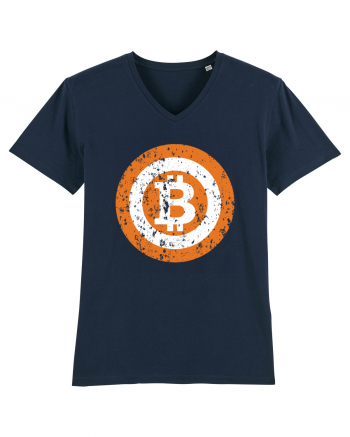 Bitcoin Retro French Navy