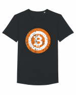 Bitcoin Retro Tricou mânecă scurtă guler larg Bărbat Skater