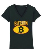 Bitcoin Gas Tricou mânecă scurtă guler V Damă Evoker