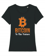 Bitcoin Is The Future Tricou mânecă scurtă guler larg fitted Damă Expresser
