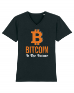 Bitcoin Is The Future Tricou mânecă scurtă guler V Bărbat Presenter