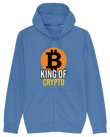 Bitcoin King Of Crypto Bright Blue
