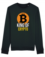 Bitcoin King Of Crypto Bluză mânecă lungă Unisex Rise