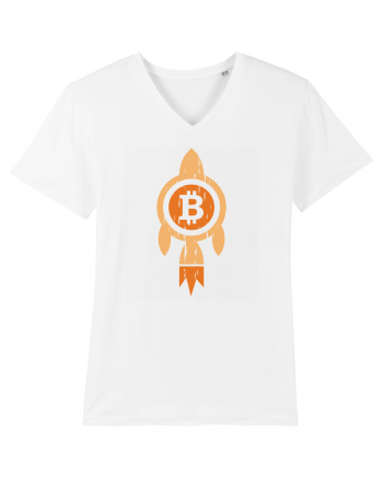 Bitcoin Rocket White