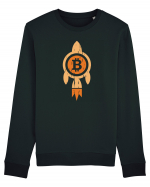 Bitcoin Rocket Bluză mânecă lungă Unisex Rise