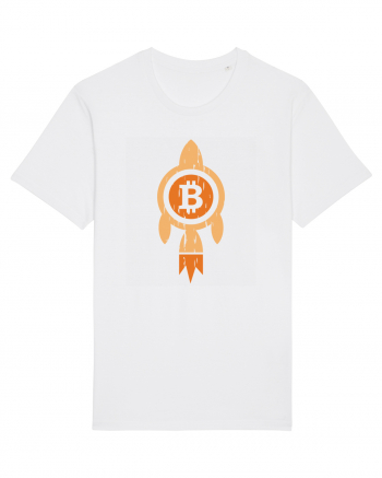 Bitcoin Rocket White