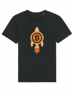 Bitcoin Rocket Tricou mânecă scurtă Unisex Rocker