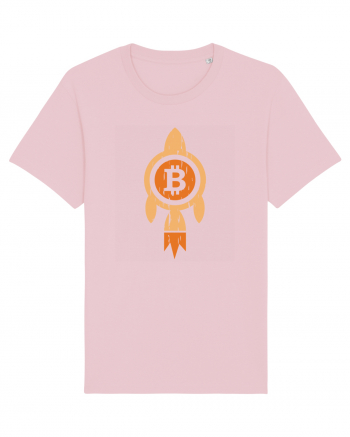 Bitcoin Rocket Cotton Pink