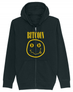 Bitcoin Smiley Face Hanorac cu fermoar Unisex Connector