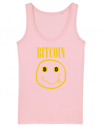 Bitcoin Smiley Face Cotton Pink