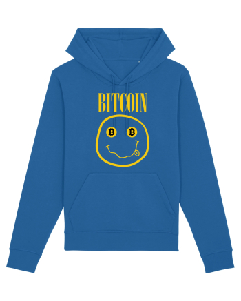 Bitcoin Smiley Face Royal Blue