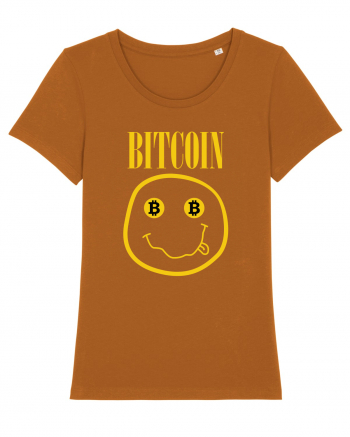 Bitcoin Smiley Face Roasted Orange